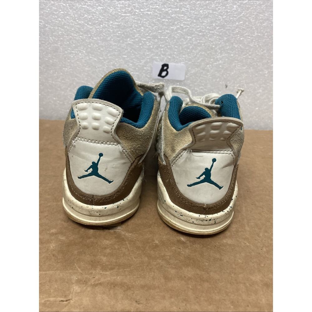 Nike Air Jordan 4 Retro Low Shoes Cacao FB2213-200 Brown Tan - Size Kid's 1 - Picture 4 of 8